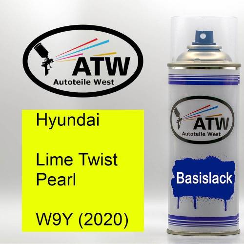 Hyundai, Lime Twist Pearl, W9Y (2020): 400ml Sprühdose, von ATW Autoteile West.